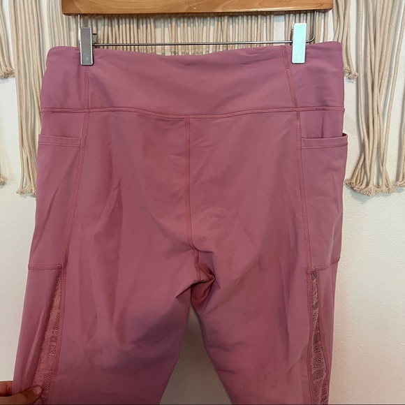 Victoria’s Secret | pink sport total knockout lace side leggings size XL - Picture 9 of 11